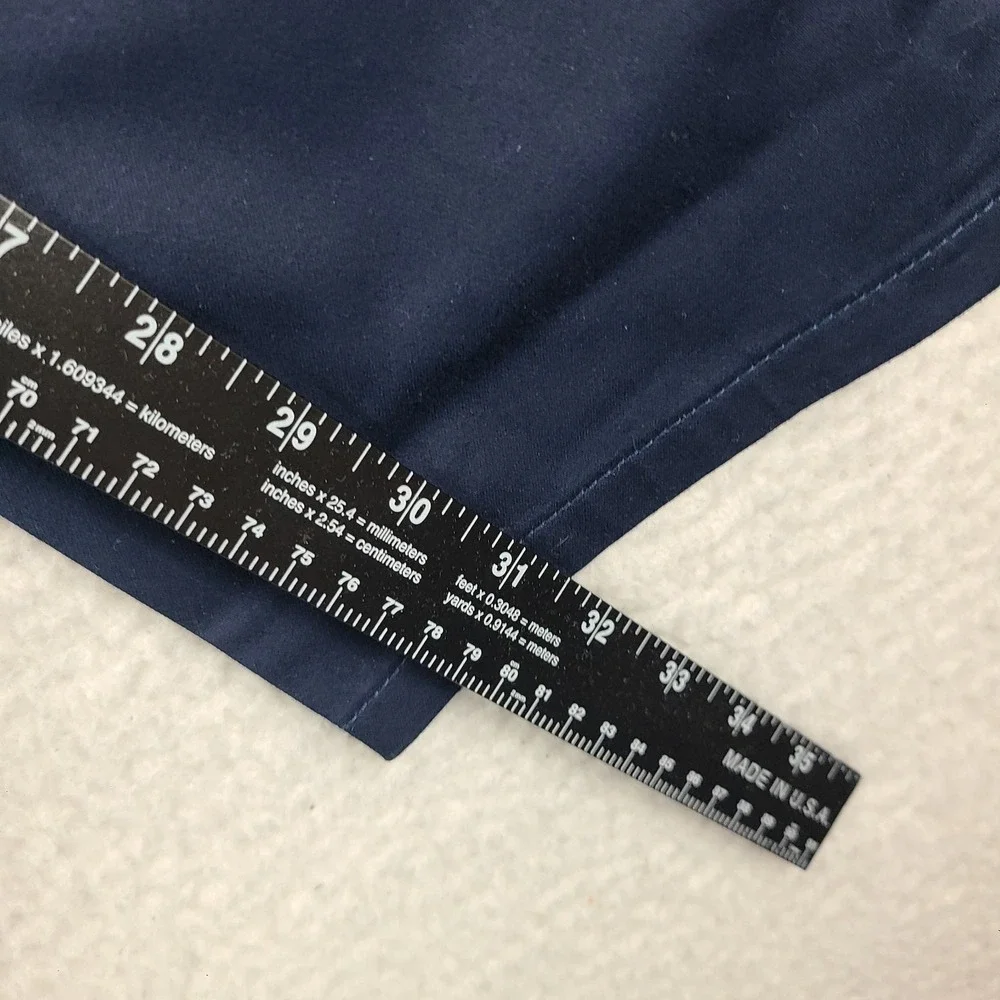 Guess Pants Mens 36x32 Blue Navy Slim Straight‎ Cotton Chino Khakis *